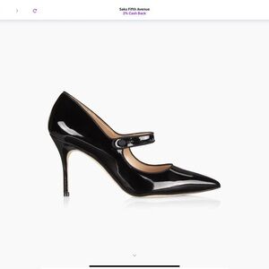 Manolo Blahnik camparinew pointed toe Mary Jane pumps